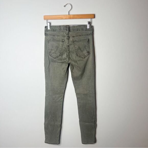Mother The Looker Zip Ankle Jeans in Sherwood Forest - Picture 6 of 9